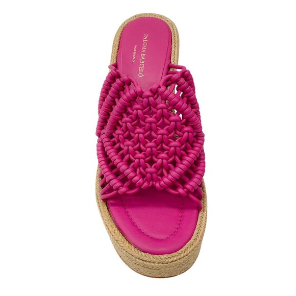 Paloma Barcelo Pink Salma Espadrille Platform Sandals - Picture 4 of 7